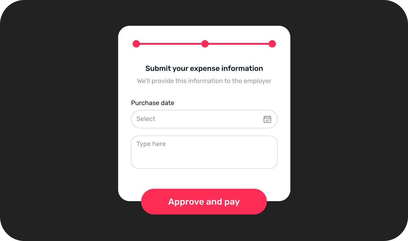 Expense form submission