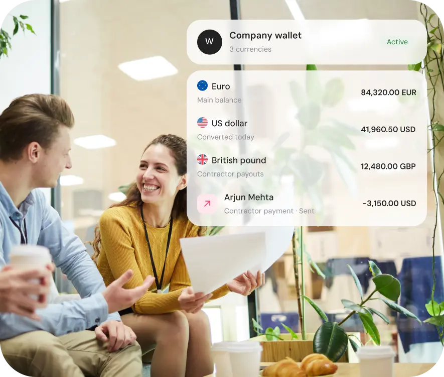 Flexible payment infrastructure for global teams