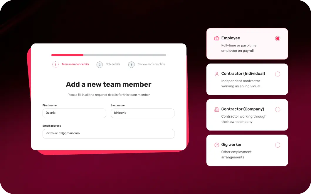 Add and set up your team