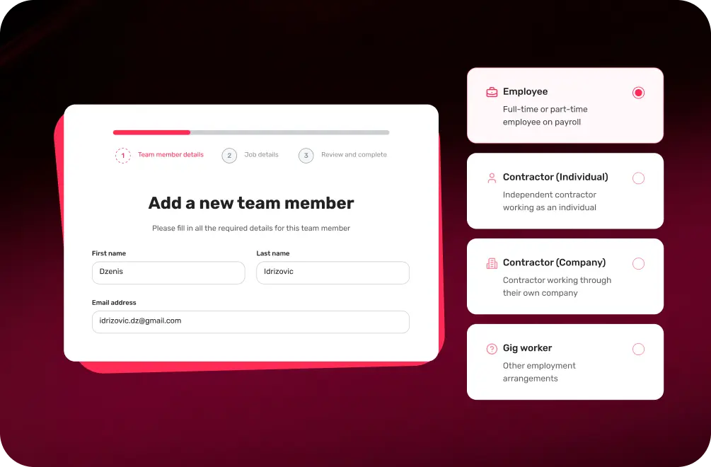 Add and set up your team