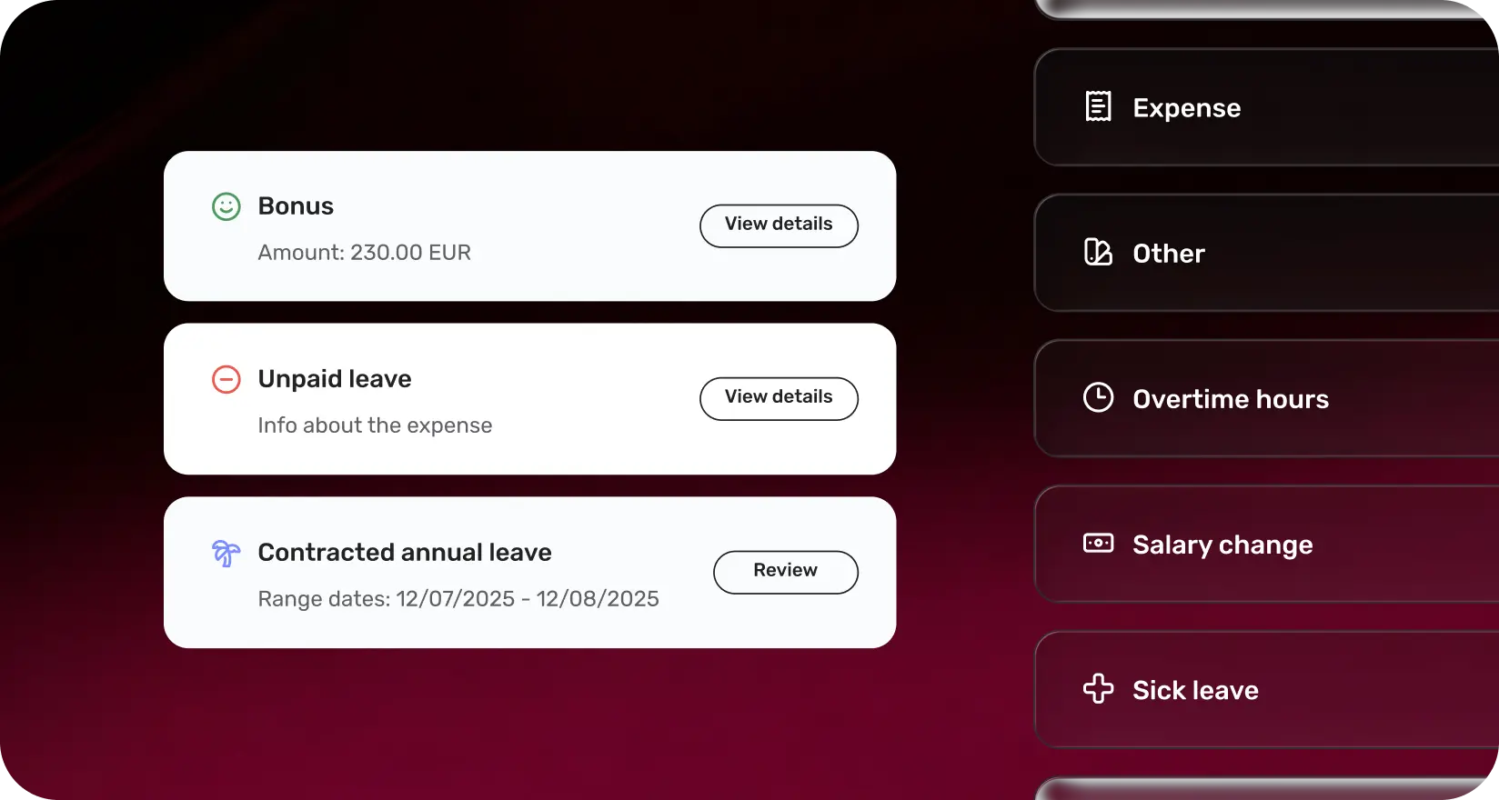 Manage inputs behind every work payment